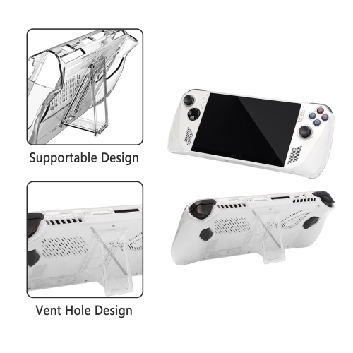Étui de protection Nayubo pour ROG Ally d'ASUS avec support protecteur transparent Accessoires pour ROG Ally Gaming housse protectrice antichoc