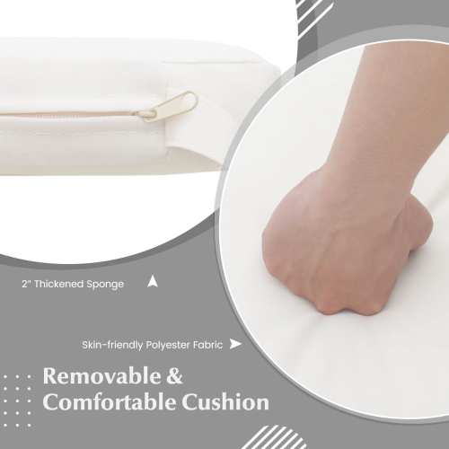 Costway PE Wicker Patio Chairs Set of 4 Outdoor Dining Chairs with Cushions