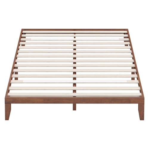 Costway King Size 14'' Wooden Bed Frame Mattress Platform Wood Slats Support