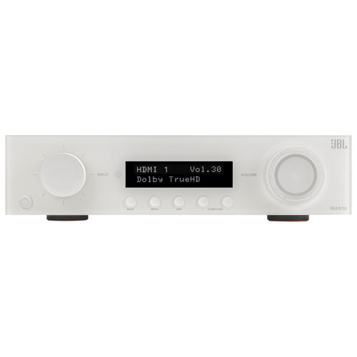 JBL MA Series JBLMA510WHTAM 5.2 Channel Network 8K Ultra HD AV Receiver - White