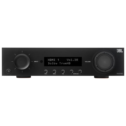 Image 3 of 12.. JBL MA Series JBLMA510BLKAM 5.2 Channel Network 8K Ultra HD AV Receiver - Black