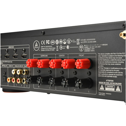 Image 9 of 12.. JBL MA Series JBLMA510BLKAM 5.2 Channel Network 8K Ultra HD AV Receiver - Black
