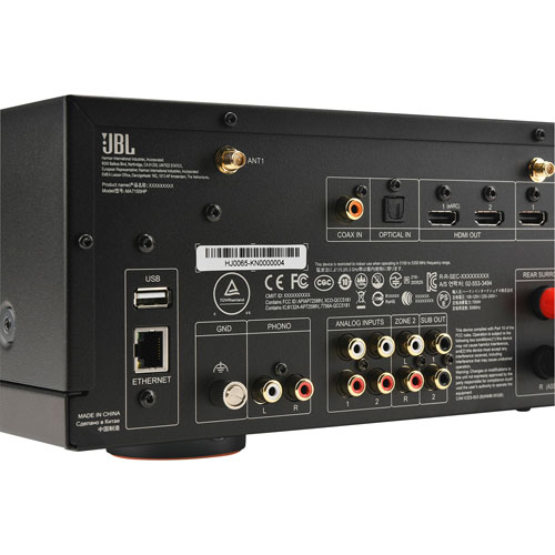 Image 9 of 12.. JBL MA Series JBLMA7100HPBLKAM 7.2 Channel Network 8K Ultra HD AV Receiver - Black