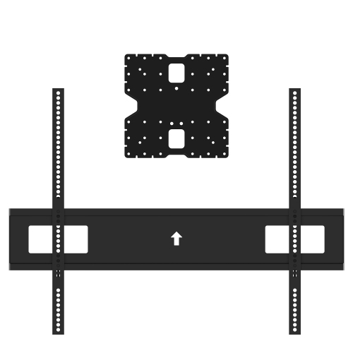 Kanto R600 Pro Series Recessed In-wall Full Motion Articulating TV Mount for 65" - 90" TVs