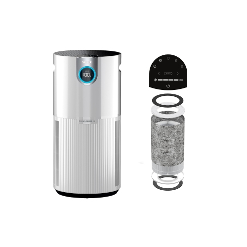 Image 1 de 8.. Le purificateur d'air HEPA Nanoseal UA205 MAX de SHARK avec Clean Sense pour la maison, les allergies, 1350 pi2, très grande pièce, capture 99,98 %