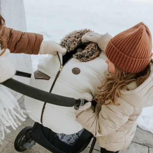 Petit Coulou Winter Cover for Infant Car Seats - Jasper Sherpa