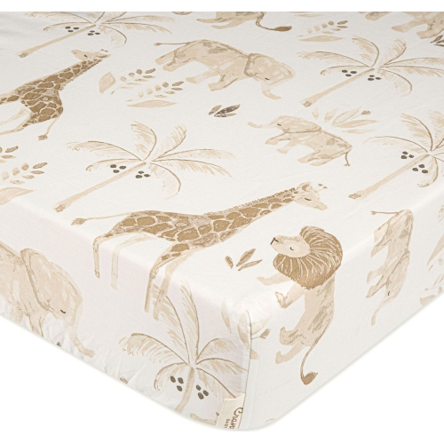 CRANE  Kendi Fitted Crib Sheet - Safari