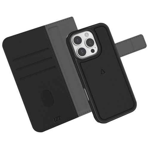 LBT Switch Wallet Case with MagSafe for iPhone 16 Pro Max - Black