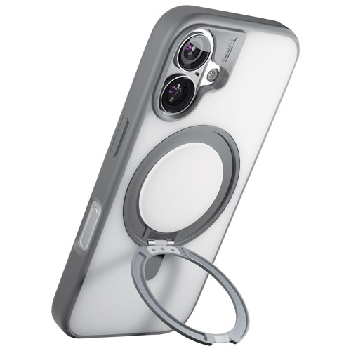 Étui rigide ajusté Glide 360 de TUFF8 avec MagSafe pour iPhone 16 - Transparent