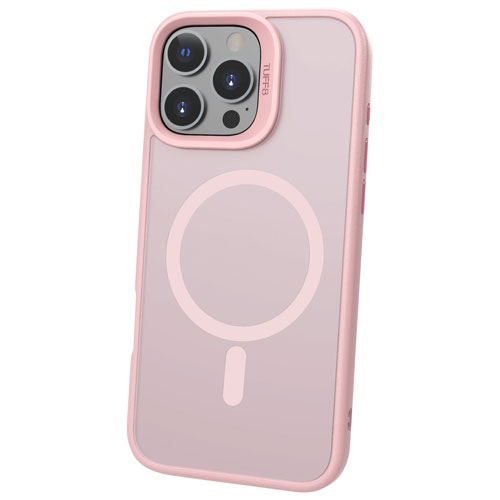 Étui rigide ajusté Glide Guard de TUFF8 avec MagSafe pour iPhone 16 Pro - Rose