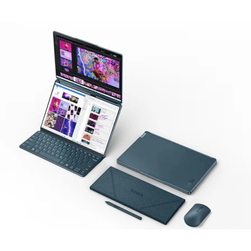 Image 1 de 3.. Portable 2-en-1 Yoga Book 9 13IMU9 de Lenovo, écran tactile 2,8K de 13&nbsp;po, Core Ultra 7 155U, 16&nbsp;Go, OLED SSD d'1&nbsp;To, Windows 11