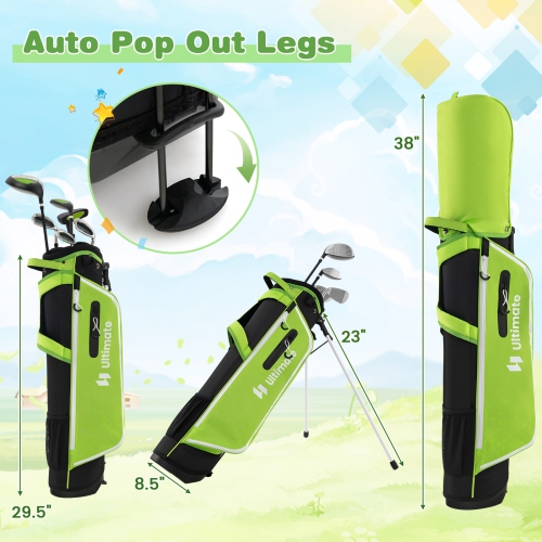 Ultimate Junior Complete Golf Club Set for Kids Age 11-13 Years Old Golf Practice Set