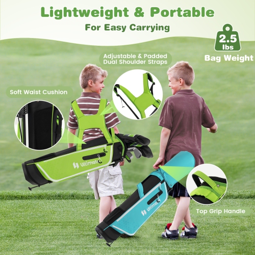 Ultimate Junior Complete Golf Club Set for Kids Age 11-13 Years Old Golf Practice Set