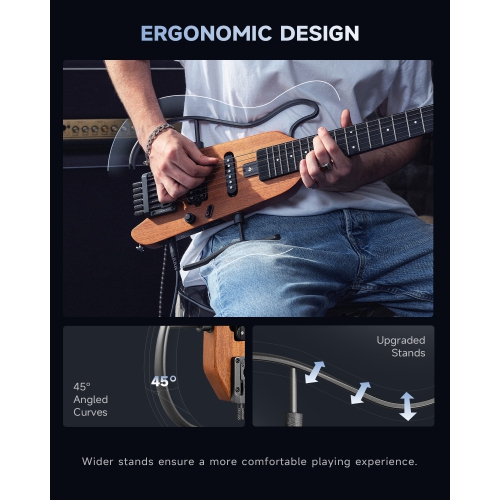Donner HUSH-X Electric Guitar Kit for Travel