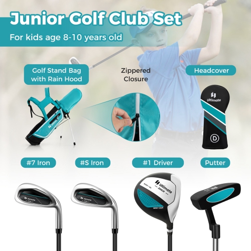Ultimate Kids – Ensemble de golf junior complet pour les enfants de 8-10 à 8 ans