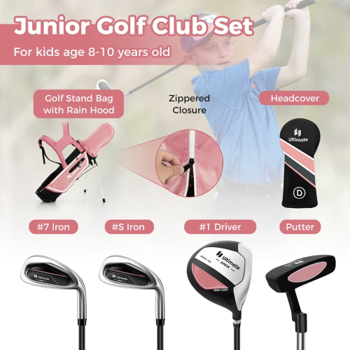 Ultimate Kids – Ensemble de golf junior complet pour les enfants de 8-10 à 8 ans