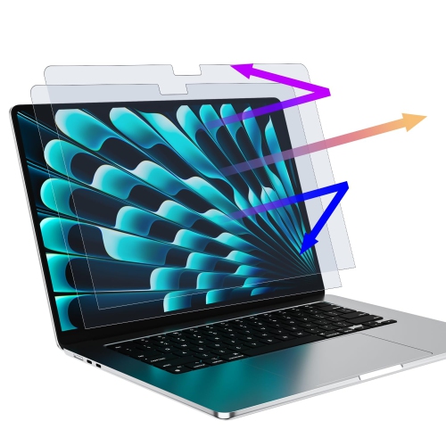 Paquet de 2 protecteurs d'écran anti-lumière bleue compatibles avec MacBook Air de 15 po-A2941, Protection des yeux, antireflet anti-rayures et anti-