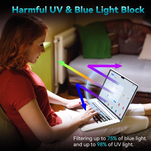 2 Pack Anti Blue Light Screen Protector Compatible with MacBook Air 15 Inch(2023, M2)-A2941, Eye Protection, Anti Glare Anti Scratch & Anti