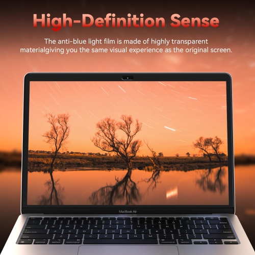 2 Pack Anti Blue Light Screen Protector Compatible with MacBook Air 13 / MacBook pro 13 Inch, Eye Protection, Anti Glare Anti Scratch & Anti