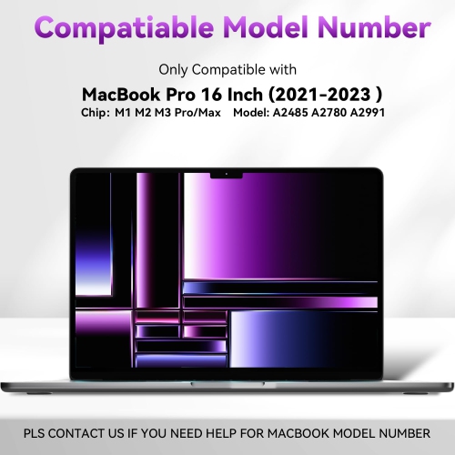 2 Pack Anti Blue Light Screen Protector Compatible with MacBook Pro 16 inch, Eye Protection, Anti Glare Anti Scratch & Anti Fingerprints Screen