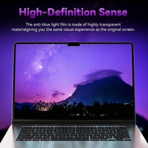 2 Pack Anti Blue Light Screen Protector Compatible with MacBook Pro 16 inch, Eye Protection, Anti Glare Anti Scratch & Anti Fingerprints Screen