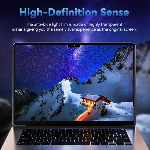 2 Pack Anti Blue Light Screen Protector Compatible With MacBook Air 13.6 Inch Model A2681, Eye Protection , Anti Glare Anti Scratch & Anti