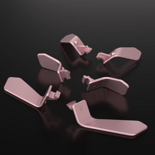 Palettes pour manette Xbox Elite 1/2, palettes arrière interchangeables 6-en-1 couleur rose doré métallique pour manette Xbox One Elite et Elite