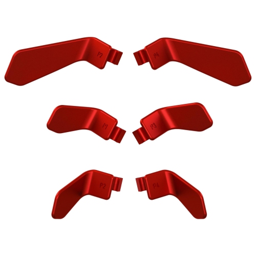 Paddles for Xbox Elite 1/2 Controller, 6 in 1 Metalic Scarlet Red Replacement Interchangeable Back Paddles for Xbox One Elite & Elite Series 2