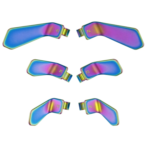 Paddles for Xbox Elite 1/2 Controller, 6 in 1 Metalic Rainbow Aura Blue & Purple Replacement Interchangeable Back Paddles for Xbox One Elite & Elite