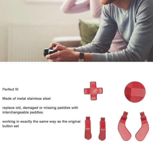 Metal Stainless Steel D Pads and Paddles Replacement Parts for Xbox One Elite Controller Series 2
