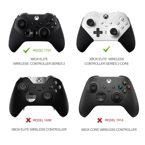 Palettes en métal pour manette Xbox Elite Series 2, pièces de rechange pour manette Elite Series 2, ensemble de composants 9-en-1 comprend une croix