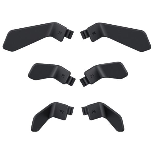Paddles for Xbox Elite 1/2 Controller, 6 in 1 Metalic Black Replacement Interchangeable Back Paddles for Xbox One Elite & Elite Series 2 Controller