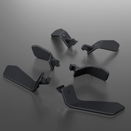 Paddles for Xbox Elite 1/2 Controller, 6 in 1 Metalic Black Replacement Interchangeable Back Paddles for Xbox One Elite & Elite Series 2 Controller