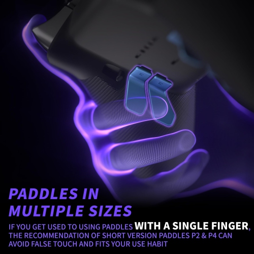 Paddles for Xbox Elite 1/2 Controller, 6 in 1 Metalic Neptune Blue Replacement Interchangeable Back Paddles for Xbox One Elite & Elite Series 2