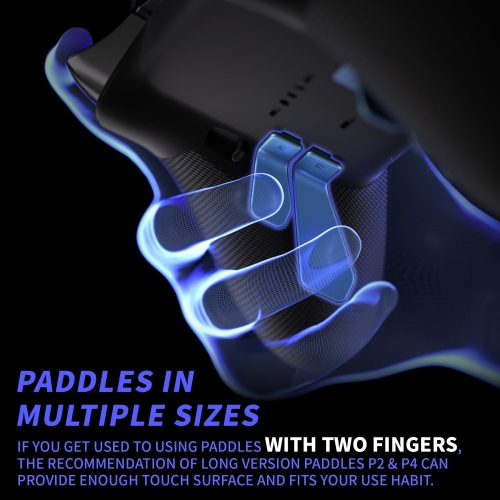 Paddles for Xbox Elite 1/2 Controller, 6 in 1 Metalic Neptune Blue Replacement Interchangeable Back Paddles for Xbox One Elite & Elite Series 2
