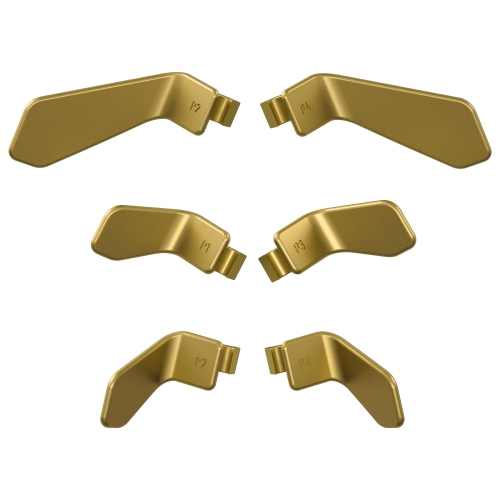 Paddles for Xbox Elite 1/2 Controller, 6 in 1 Metalic Hero Gold Replacement Interchangeable Back Paddles for Xbox One Elite & Elite Series 2