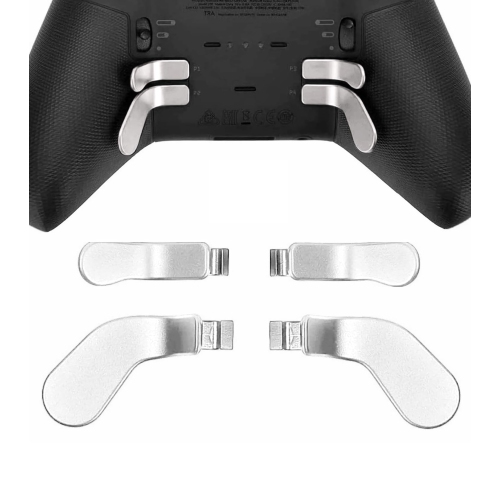Replacement Back Paddles 4 pcs Metal Stainless Steel Trigger Locks for Xbox One Elite Controller Series 2 Xbox One Elite Back Buttons Accessories