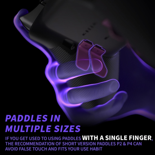 Paddles for Xbox Elite 1/2 Controller, 6 in 1 Metalic Grape Replacement Interchangeable Back Paddles for Xbox One Elite & Elite Series 2 Controller