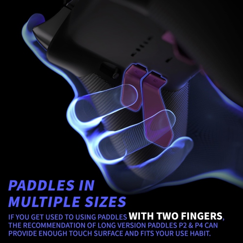 Paddles for Xbox Elite 1/2 Controller, 6 in 1 Metalic Grape Replacement Interchangeable Back Paddles for Xbox One Elite & Elite Series 2 Controller