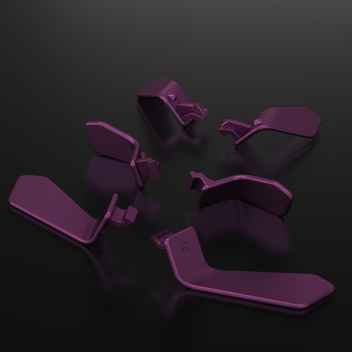 Paddles for Xbox Elite 1/2 Controller, 6 in 1 Metalic Grape Replacement Interchangeable Back Paddles for Xbox One Elite & Elite Series 2 Controller