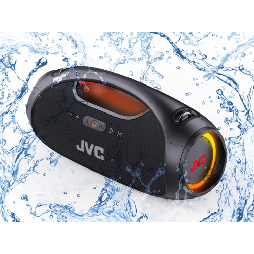 JVC SP-PA15BT Portable Wireless Boombox Speaker with Ultimate Sound -Black