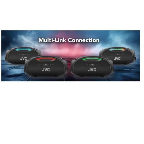 JVC SP-PA15BT Portable Wireless Boombox Speaker with Ultimate Sound -Black