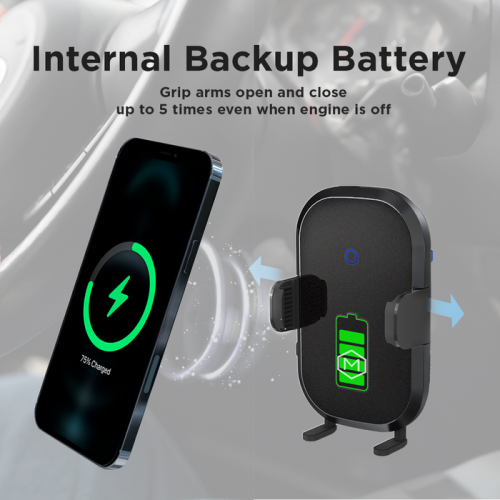 Support de téléphone pour porte-gobelet de chargeur sans fil pour l'auto -