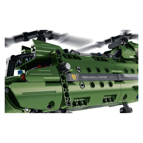 Tradeopia DIY Military Transport Helicopter 2-in-1 Premium Building Block Kit | 393 Pieces | Build & Play for Ages 6+