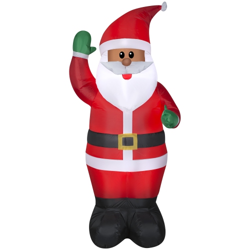 GEMMY INDUSTRIES Airblown® Inflatable Christmas -African American Santa-OPP 78"