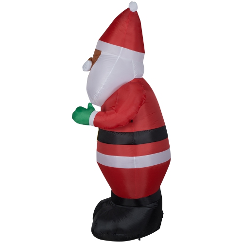 GEMMY INDUSTRIES Airblown® Inflatable Christmas -African American Santa-OPP 78"