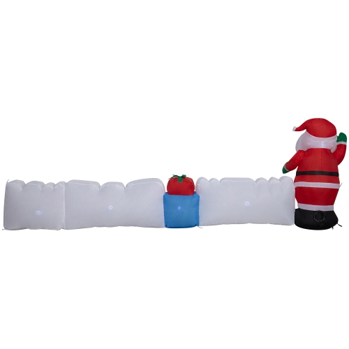 GEMMY INDUSTRIES Airblown® Inflatable-Merry Christmas Sign with Santa 37" x 108"