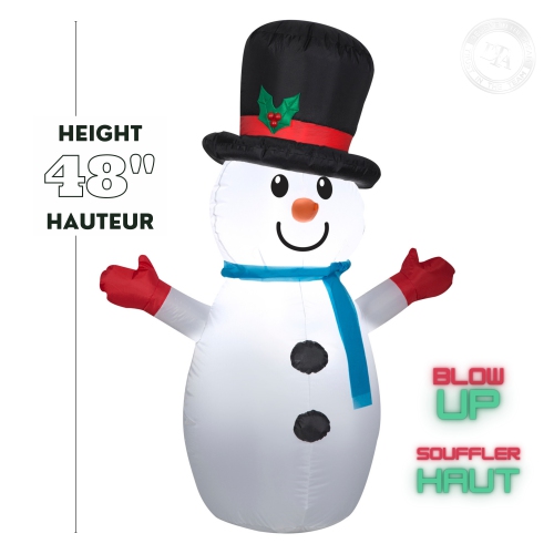 GEMMY INDUSTRIES Airblown® Inflatable Christmas -Snowman-SM 42"
