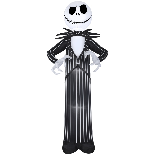 GEMMY  Industries Airblown® Halloween -Jack Skellington W/opp Fan-Giant-©Disney 120"