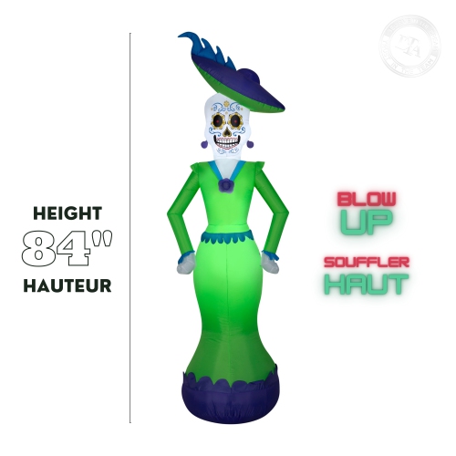 Halloween-DOD gonflable GEMMY INDUSTRIES Airblown® Femelle, 84&nbsp;po